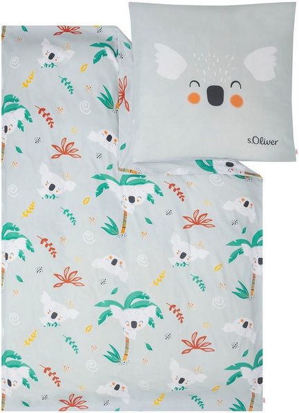 s.Oliver Kinderbettwäsche Satinbettwäsche s.Oliver Junior Koala, Mako-Satin, 2 teilig, mit süßen Koalabären