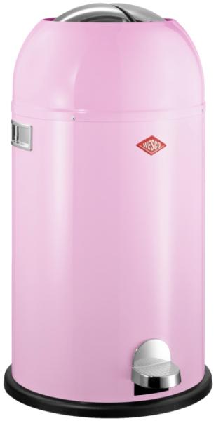 WESCO Tretabfalleimer 184631-26 KICKMASTER in PINK mit 33 Liter Volumen / Abfallsammler / Mülleimer