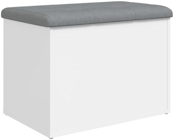 vidaXL Aufbewahrungsbank Weiß 62 x 42 x 45 cm Holzwerkstoff 835040 Bild 2