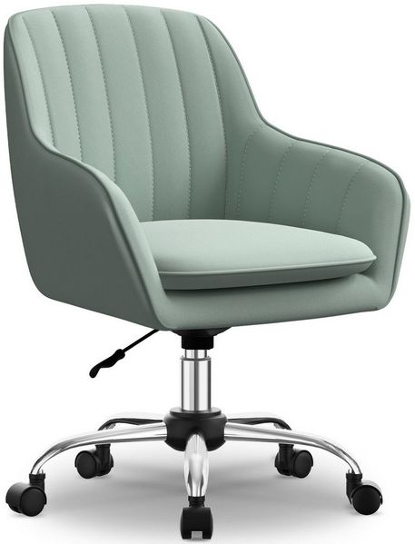Adormii Bürostuhl Homeoffice Stuhl,Schminkstuhl mit Armlehnen,Drehstuhl mit Rrollen (Samt Stuhl,höhenverstellbar,für Schminktisch,Arbeitszimmer, Schlafzimmer,150kg)