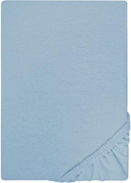 Castell Jersey-Stretch-Spannbetttuch, Taubenblau, 1x 140x200 cm - 160x200 cm, 90x200 cm