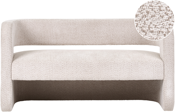 Sofa 2-Sitzer VIDSEL Chenillegewebe Beige