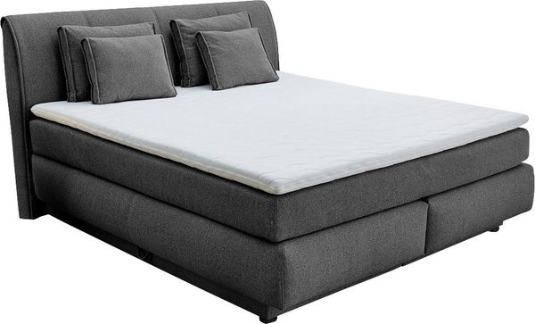 Jockenhöfer 'Carla' Boxspringbett Max, dunkelgrau, 160x200 cm Bild 4