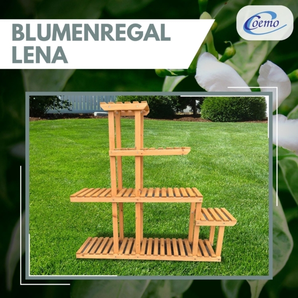 Coemo Blumenregal Lena Pflanzenständer mit 5 Ebenen Blumenständer Pflanzenregal Bild 2