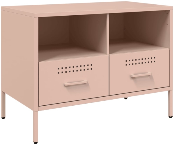 vidaXL TV-Schrank Rosa 68x39x50,5 cm Stahl 843044