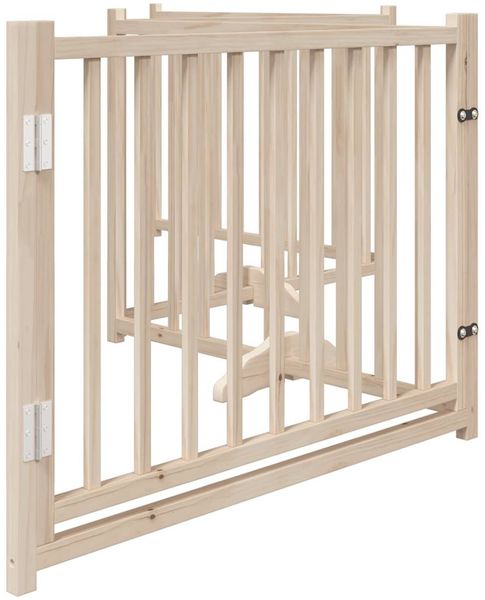 vidaXL 4-tlg. Hundetor mit Tür Faltbar 320 cm Massivholz Tanne 352273 Bild 5