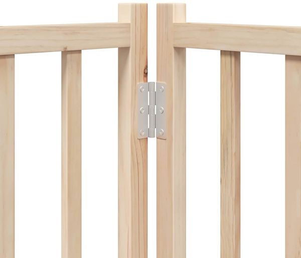 vidaXL 4-tlg. Hundetor mit Tür Faltbar 320 cm Massivholz Tanne 352273 Bild 10