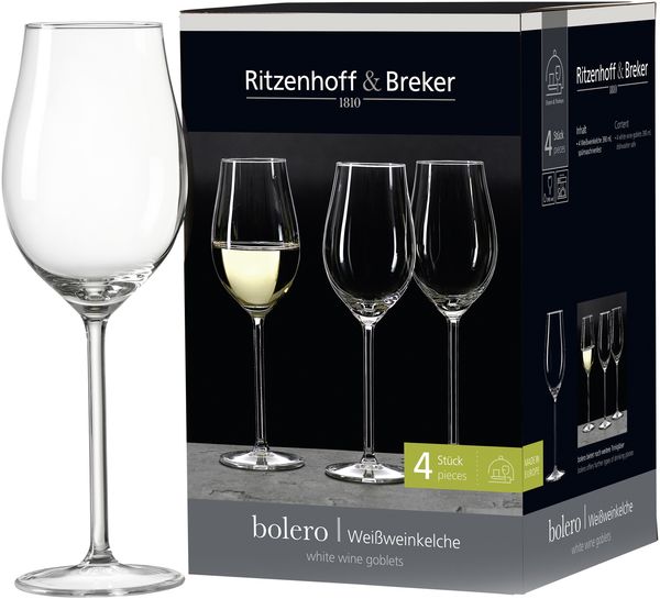 Gläserserie Bolero - 4er-Set Weißweinkelche Bolero