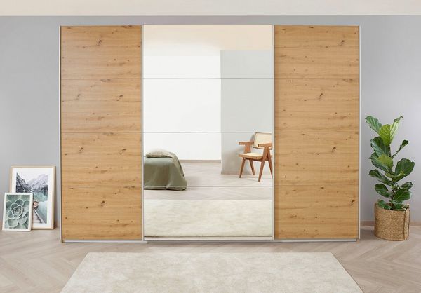 OTTO home Kleiderschrank Mehrzweckschrank Aktenschrank Möbel Mietswohnung Schlafzimmer KOLUNA (3 Ausstattungen BASIC/CLASSIC/PREMIUM (inkl. SOFT-CLOSE-FUNKTION) Breiten 203/271/315/360 cm Höhen 210/229 mit Spiegel MADE IN GERMANY