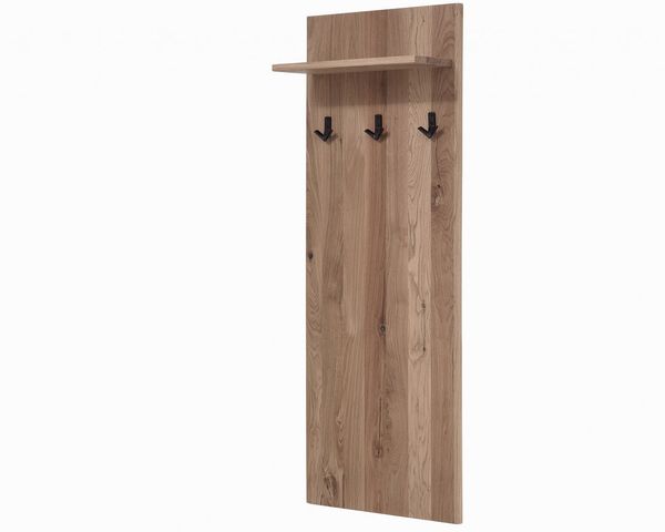 Wandgarderobe Wildeiche 140x20x50 bianco geölt VILLANDERS #233