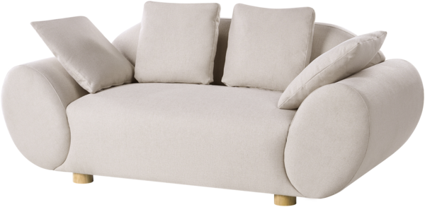 Sofa 2-Sitzer RINGEL Stoff Hellbeige