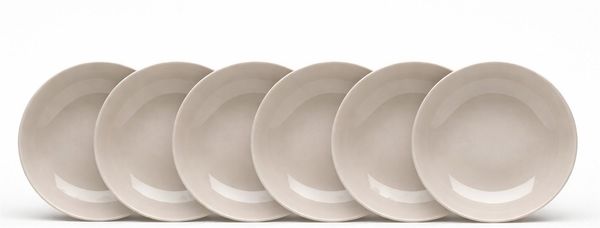 van Well Suppenteller Malmö, Teller 20 cm, 6 Stück, (6 St), Teller Set, Steingut, spülmaschinen-/mikrowellengeeignet