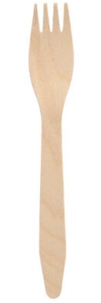 100 Gabeln, Holz "pure" 16,5 cm