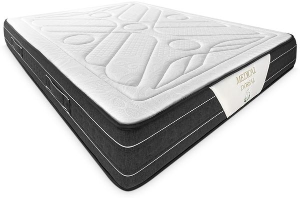 Somnia Descanso Viskoelastische Matratze Medical Premium 150x190 cm, ergonomisch und bequem, Dicke 30 cm, HR-Kern, milbendicht, antibakteriell und hypoallergen