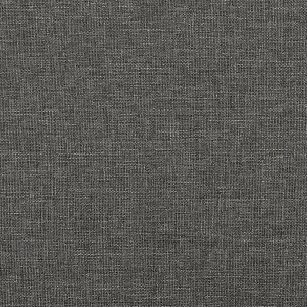 vidaXL Boxspringbett mit Matratze Dunkelgrau 120x200 cm Stoff, Härtegrad: H2 [3144160] Bild 9