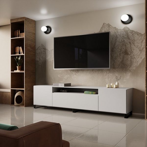 ALTDECOR Lowboard ELIO-S (TV-Schrank, TV Möbel, TV Cabinet, Fernsehtisch bodenstehend 200cm), Fernseher schrank, TV Kommode, TV Tisch, TV Sideboard, TV Boar