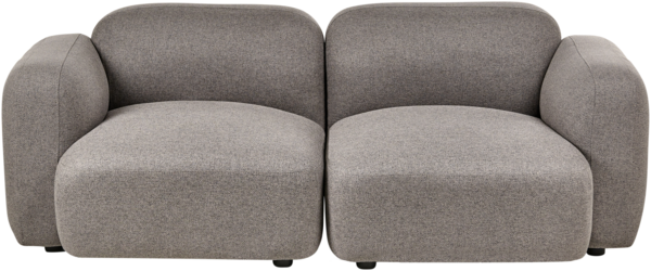 Sofa 3-Sitzer AFOSS, Stoff Dunkelgrau, 71 x 195 x 94 cm