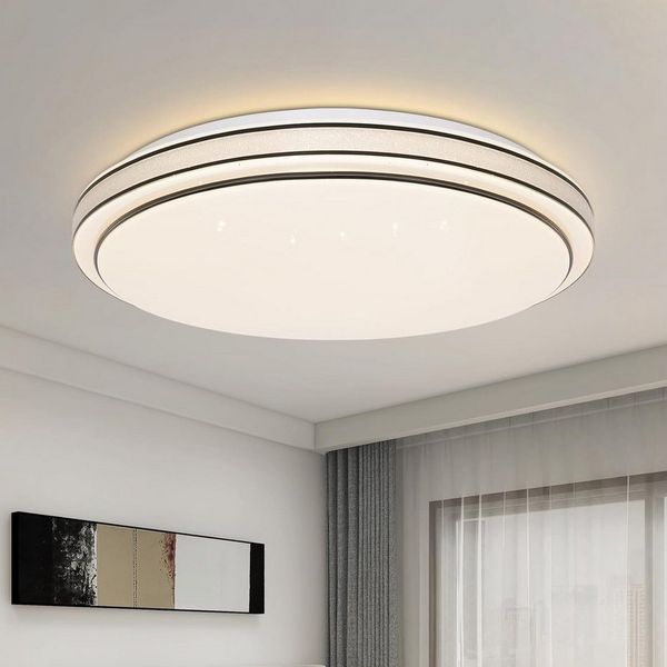 ZMH LED Deckenleuchte Wohnzimmer Ø18/27 Modern Küchenlampe Flur Schlafzimmer, Augenschutz, Einfache Installtion, LED fest integriert, Warmweiß