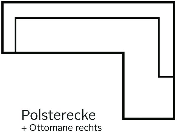 sit&more Ecksofa Savoni L-Form, wahlweise mit Bettfunktion