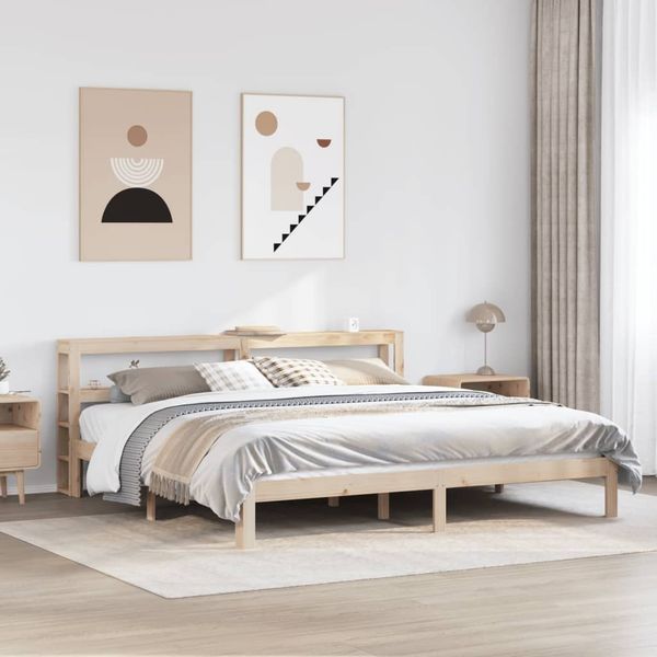 vidaXL Bettgestell mit Kopfteil ohne Matratze 200x200 cm 3306055