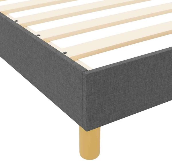 vidaXL Bettgestell mit Kopfteil Dunkelgrau 160 x 200 cm Stoff 3344740 Bild 11