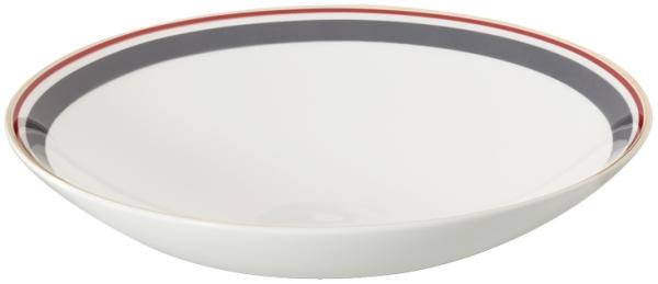 Dibbern Capri Schale 24 cm Anthrazit / Rot