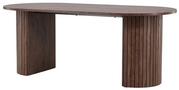 ebuy24 Esstisch Härön Esstisch oval 90x200 cm mocca.