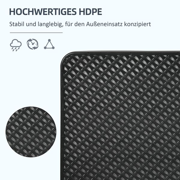 Sonnenschirmständer, 4-teilig, nachfüllbar, 100 x 100 x 8 cm, schwarz Bild 8