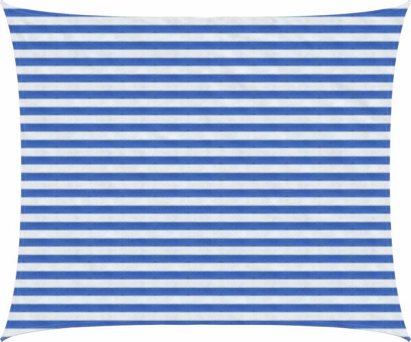 vidaXL Sonnensegel Blau und Weiß 2,5x4 m HDPE 42032884