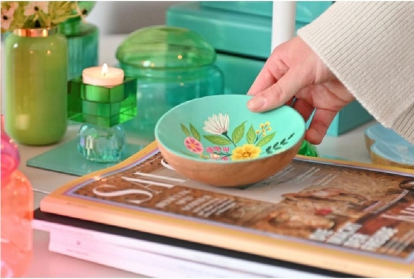 Gift Company Voile Glasdose S Borosilikatglas rot/rosa gs Bild 3