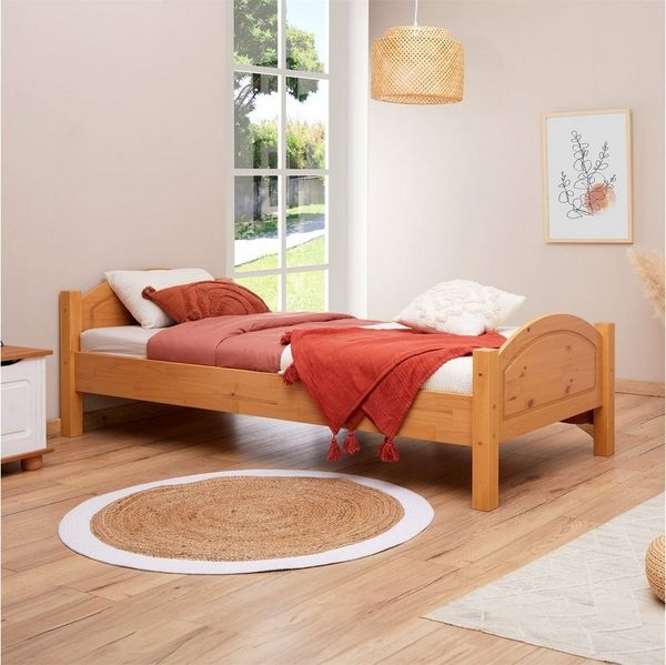 IDIMEX Massivholzbett FLIMS, Massivholzbett Bettgestell Landhausbett Doppelbett Einzelbett Kiefer