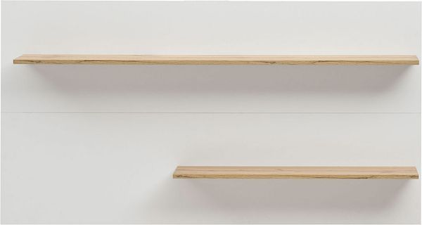 Wandpaneel Cintia / City, Holzwerkstoff, Weiß, Holzfarben, 155 x 80 x 20 cm