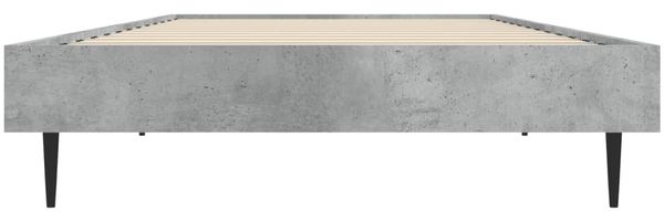 vidaXL Bettgestell Betongrau 75x190 cm Holzwerkstoff 832313 Bild 6