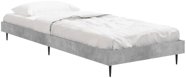 vidaXL Bettgestell Betongrau 75x190 cm Holzwerkstoff 832313 Bild 3