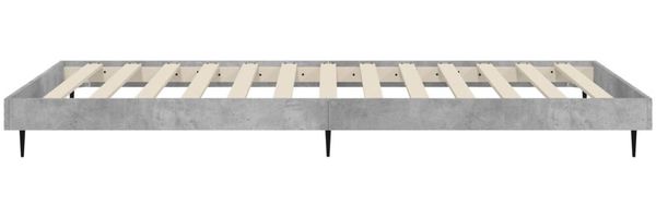 vidaXL Bettgestell Betongrau 75x190 cm Holzwerkstoff 832313 Bild 7
