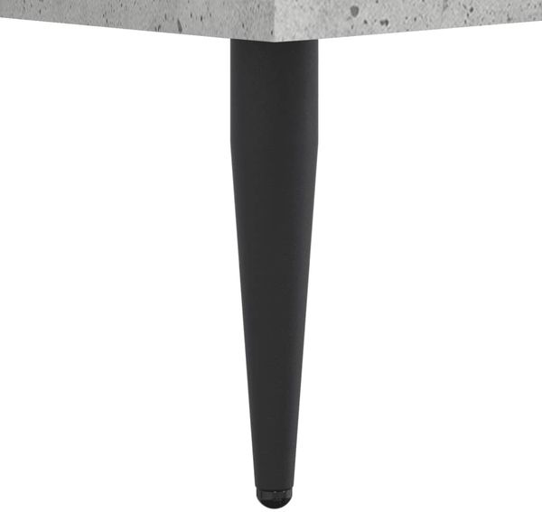 vidaXL Bettgestell Betongrau 75x190 cm Holzwerkstoff 832313 Bild 8