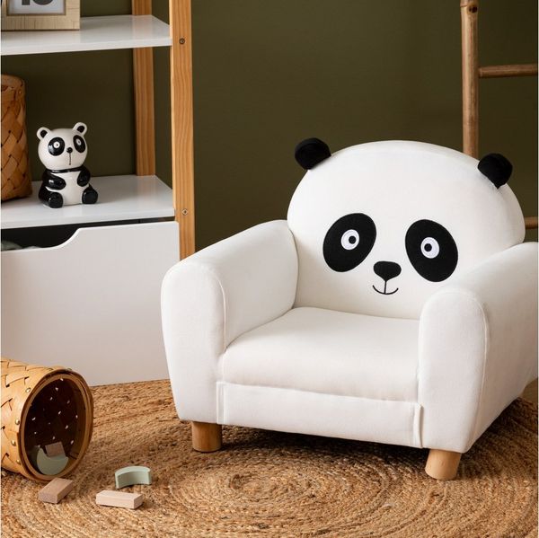 Atmosphera Créateur d'intérieur Kindersessel Kinderstuhl Panda, 53 × 43 × 43,5 cm