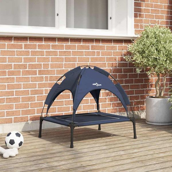 vidaXL Hundebett Marineblau 63 x 49,5 x 60 cm Stahl 42008197