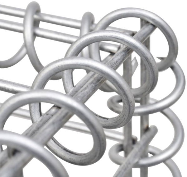 vidaXL Gabionenwand mit Abdeckung Verzinkter Stahl 300 x 30 x 200 cm 147823 Bild 4