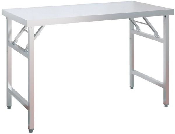 vidaXL Küchen-Arbeitstisch mit Aufsatzboard 120x60x145 cm Edelstahl 3155992 Bild 4