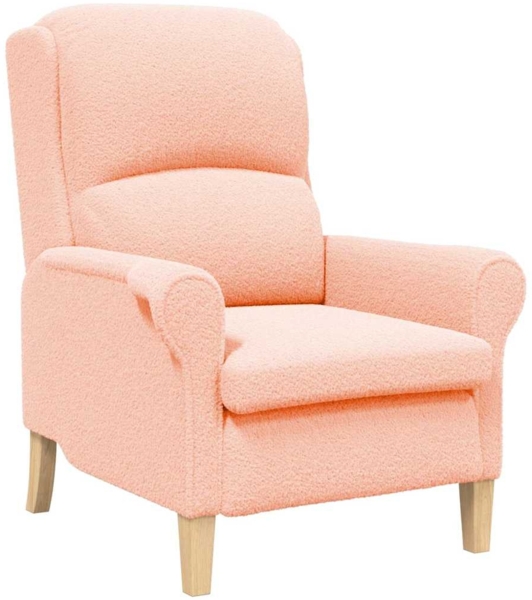 vidaXL Sessel Rosa 76 x 94 x 102 cm Sharpa Stoff 42009853