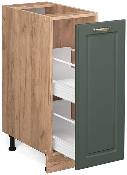 Apothekerschrank Fame-Line Grün-Gold Landhaus 30 cm ohne Arbeitsplatte Vicco Bild 4