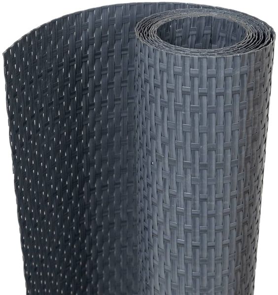 vidaXL Balkon-Sichtschutz Anthrazit 500x90 cm Poly Rattan 156242 Bild 2
