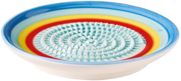 Tellerreibe Keramikreibe Knoblauchreibe Gewürz Reibe Cilio ARCOBALENO 108354