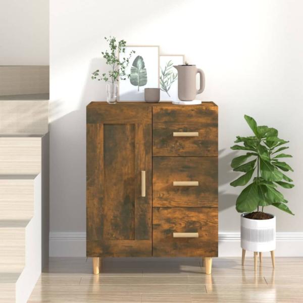 vidaXL Sideboard Räuchereiche 69,5x34x90 cm Holzwerkstoff 817369