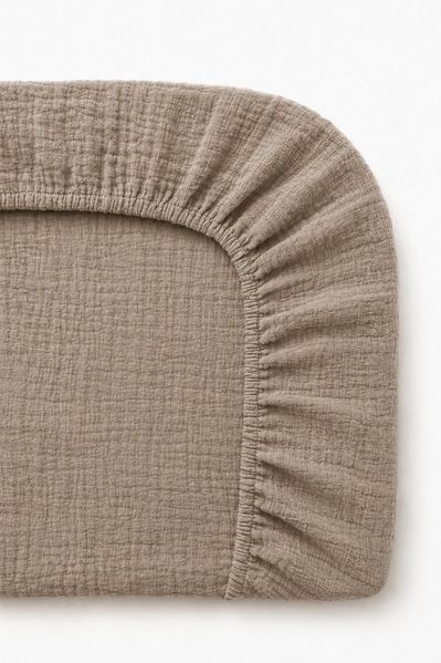 BABEES Wickelauflagenbezug Wickelauflagenbezug 100% Baumwolle Musselin Bezug für Wickelauflage, 85x75 und 75x75 cm weicher Wickeauflagenüberzug atmungsaktiv waschbar