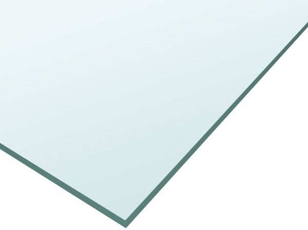 vidaXL Tischplatte Transparent 60x60 cm Hartglas 345073 Bild 3