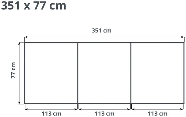 GFP Aluminium Hochbeet KINGSIZE DANIELA - 351 x 77 x 77 cm - Holzoptik, Stecksystem, langlebig Bild 5