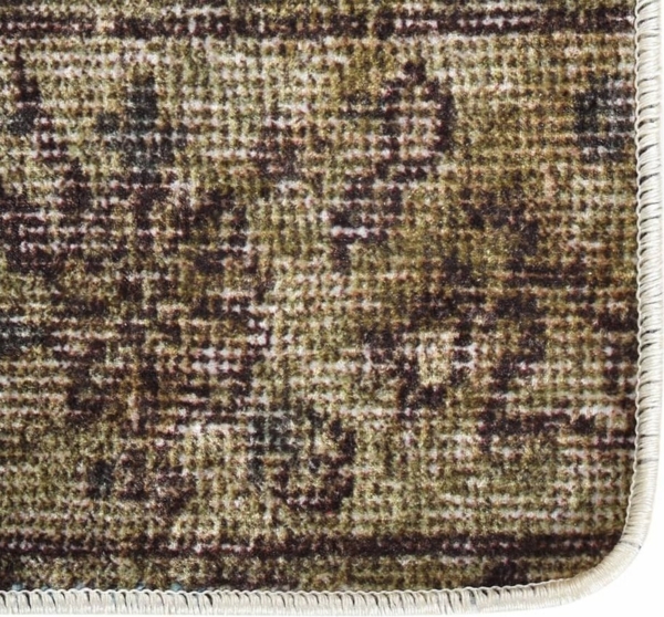 vidaXL Teppich Waschbar Patchwork 80x300 cm Mehrfarbig Rutschfest 337965