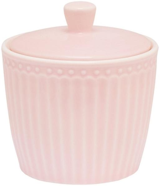 Greengate Zuckerdose Alice Zuckerdose pale pink 10 cm, Stoneware